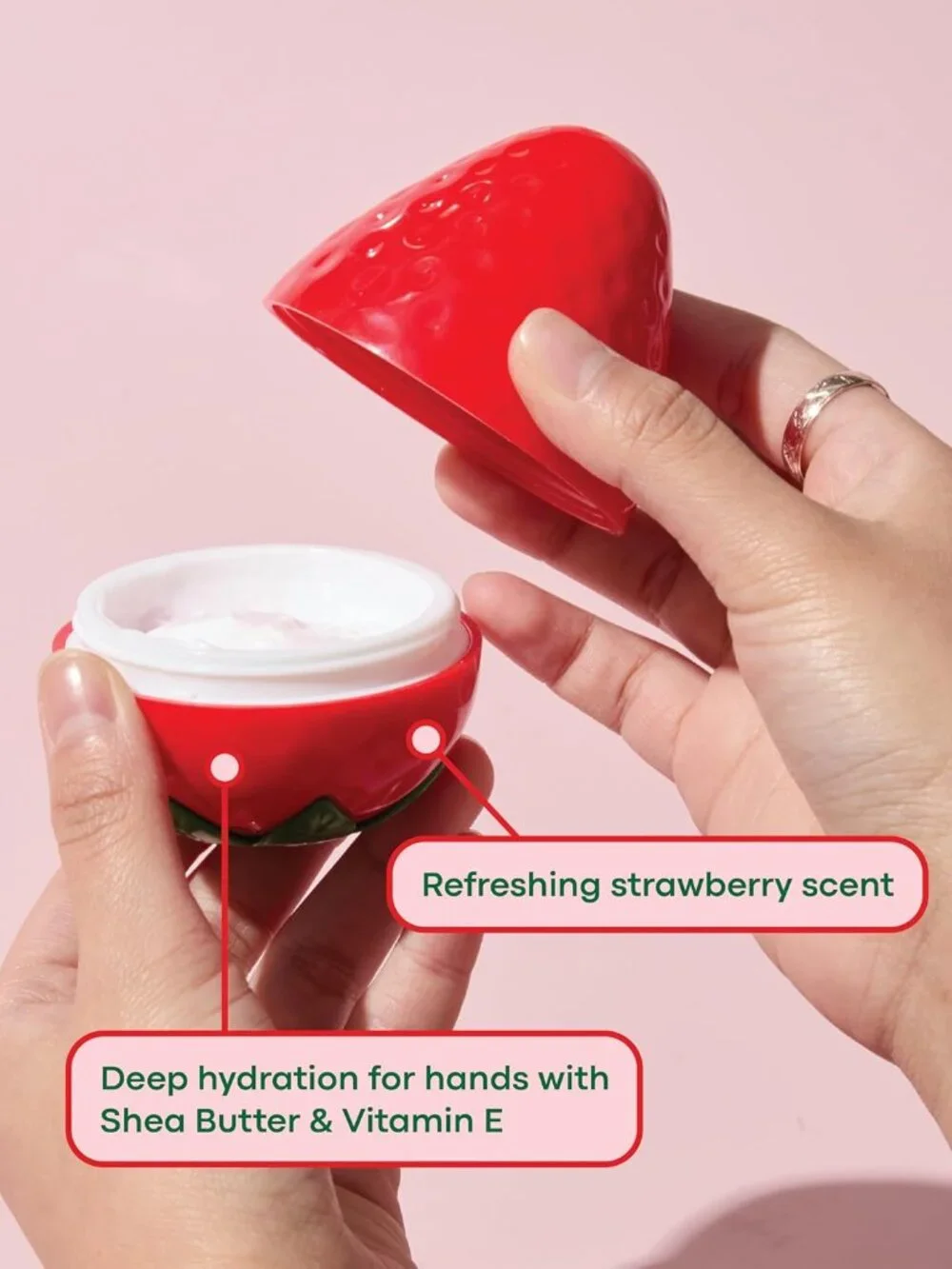NWT TONYMOLY Very Berry Strawberry Hand Cream & Candle Gift Set